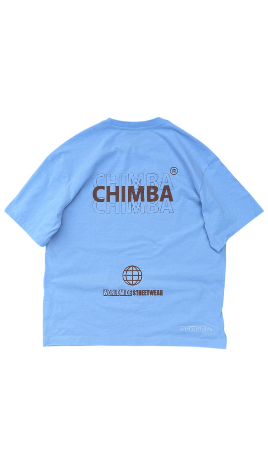 T-shirt oversize (light blue)