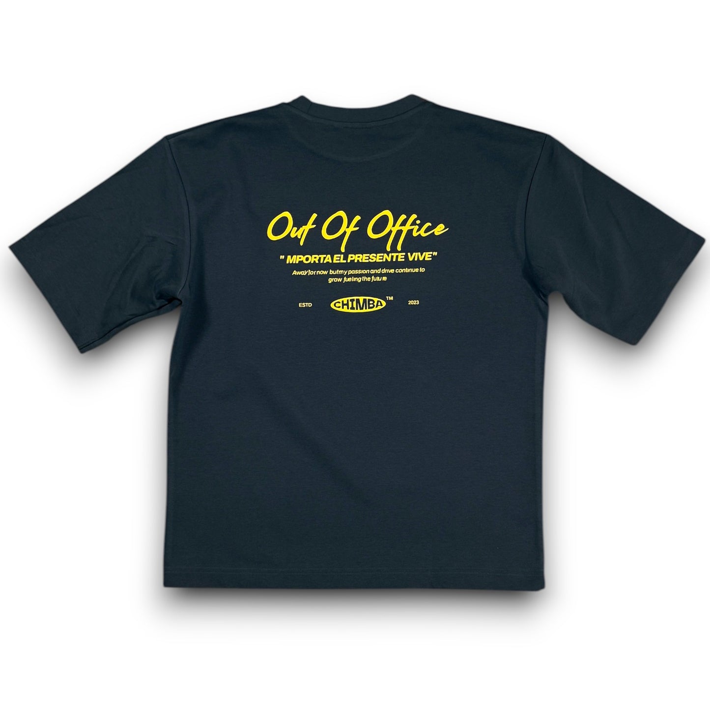T-shirt Cotton Oversized "Out Of Office"