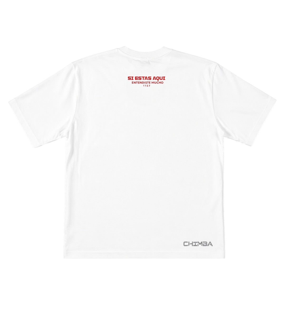 T-shirt clasica blanca roja CHIMBA™