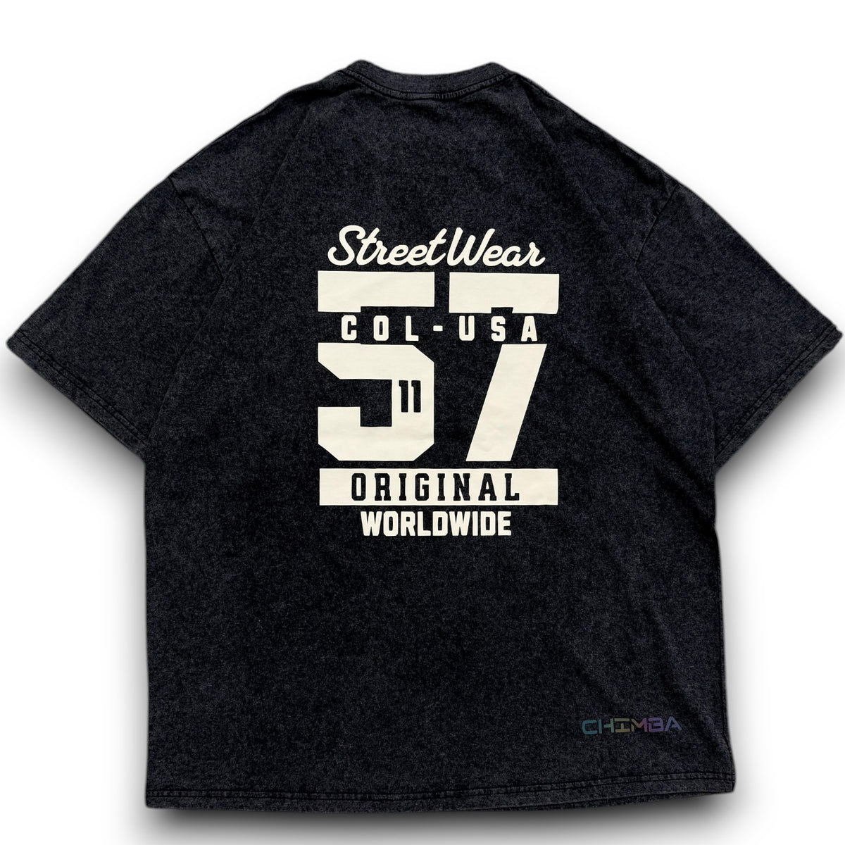 CHIMBA™ COL-USA 1157 t-shirt - washed black/red