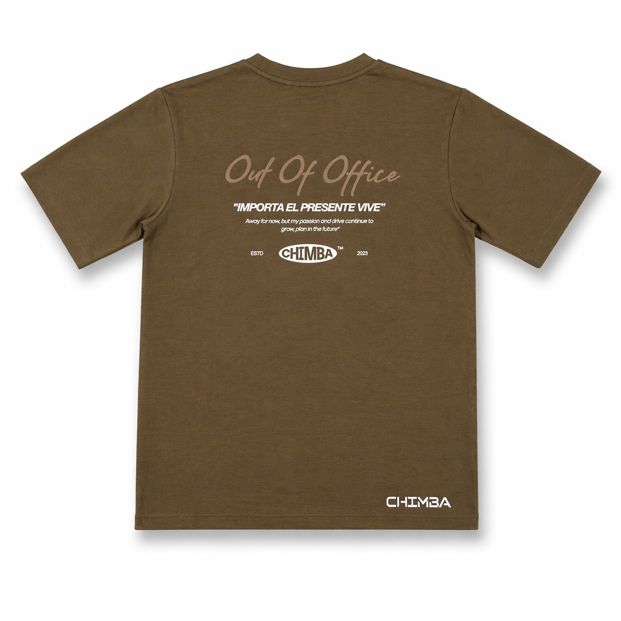 T-shirt Cotton Oversized "Out Of Office"