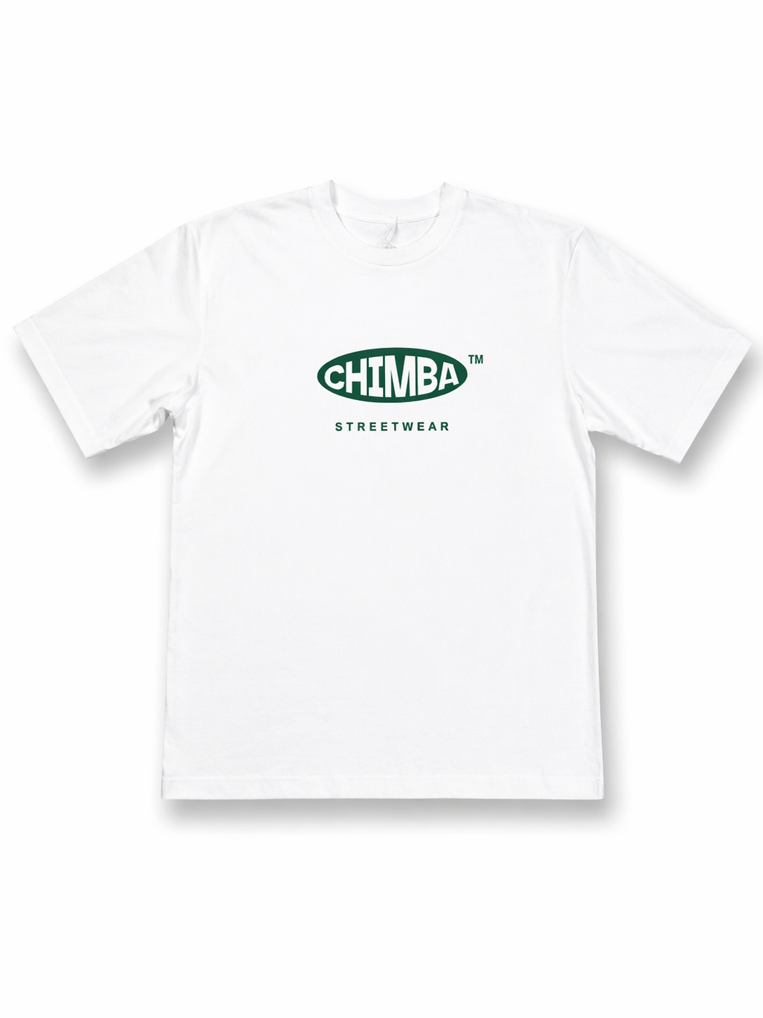 T-shirt clasica blanca verde CHIMBA™