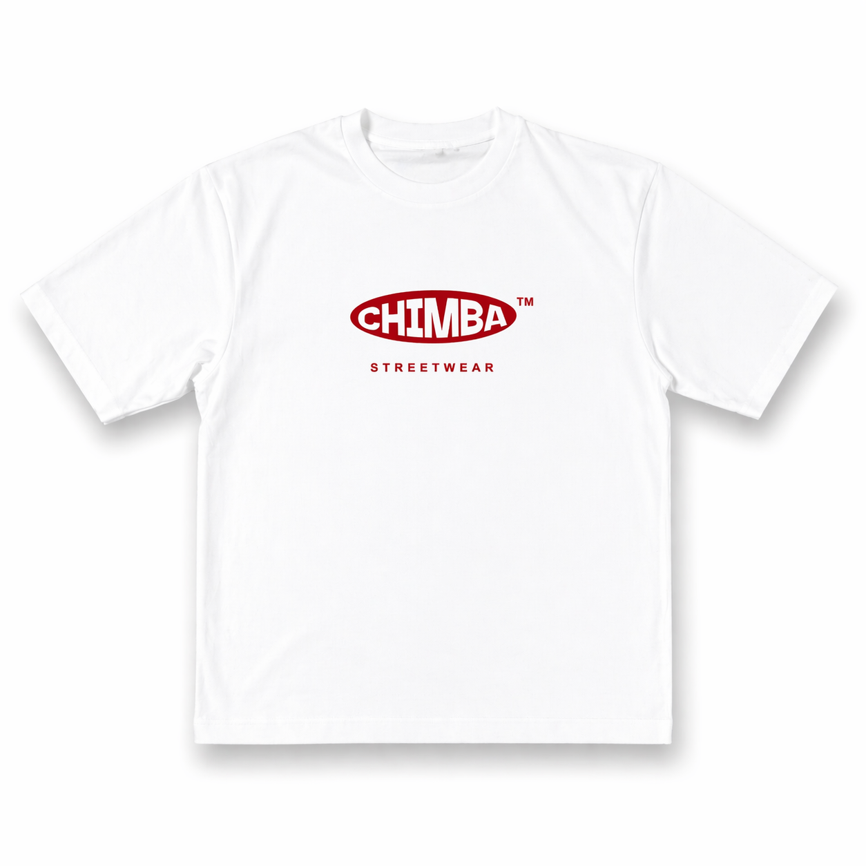 T-shirt clasica blanca roja CHIMBA™