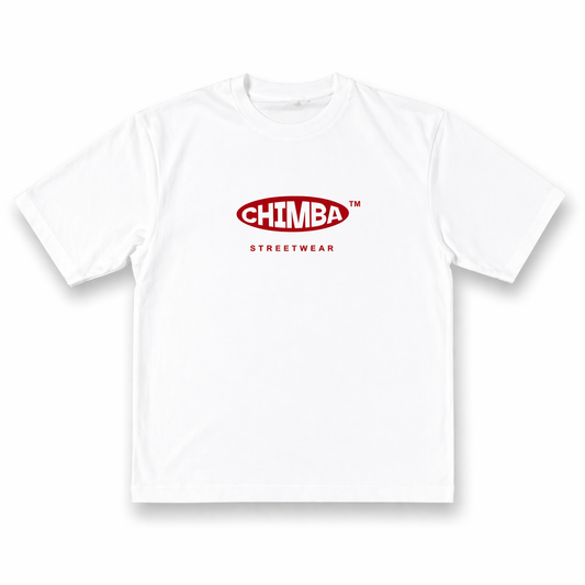 T-shirt clasica blanca roja CHIMBA™
