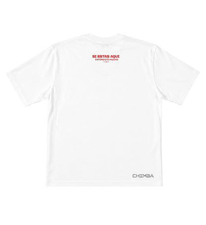 T-shirt clasica blanca roja CHIMBA™