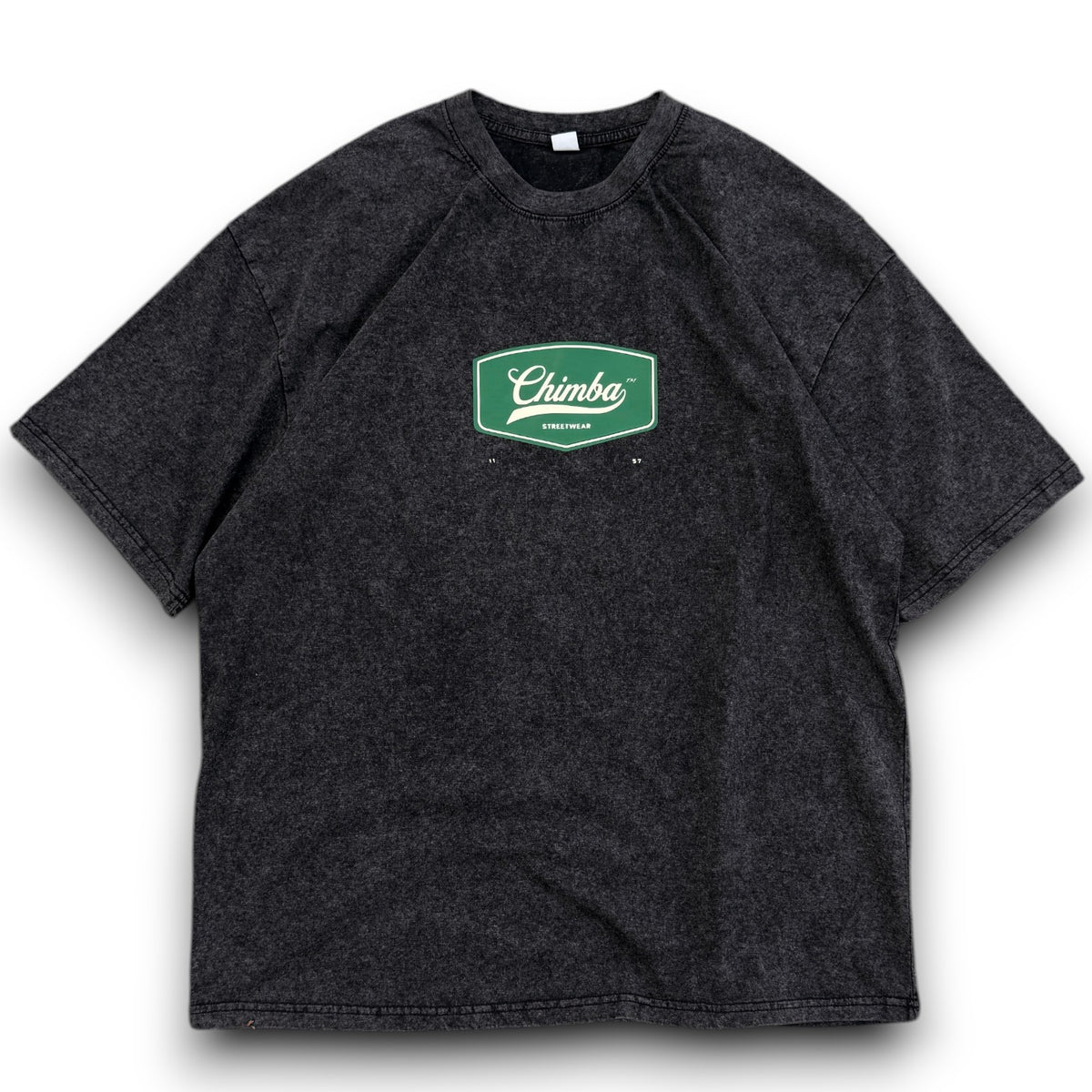 CHIMBA™ COL-USA 1157 t-shirt - washed  black/green